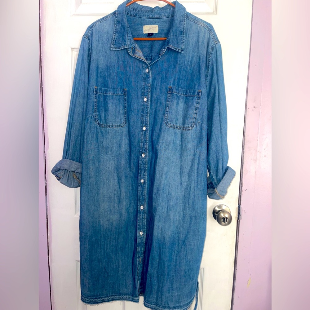 Universal Thread chambray shirt dress with belt